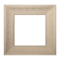 Pearlworks - CEIL-130 - Approx. 27" x 27" OD x 6" Square outer ceiling. Crown moulding square.