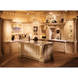 Pearlworks - COLM-104A - Approx. 5" x 35-1/4" x 3-1/4" Tall flat back Cabinet Column (Top 3-1/2" x 2-1/2") with base. Collar accepts any 3/4" insert. Use CAP-103B.