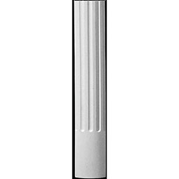 Pearlworks - COLM-114B-8' - 4 1/2"W x 1 1/8"D x 8'H Radius with Concave Flutes Plain Design Column, Resin