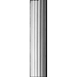 Pearlworks - COLM-115B-4' - 4 1/2"W x 1 1/8"D x 4'H Radius Flutes Plain Design Column, Resin