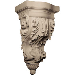 Pearlworks - CB-110 - Approx. 8-1/2" x 15-1/4" x 6" Acanthus with rounded ribbed bottom.