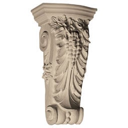 Pearlworks - CB-219F - Approx. 6-3/4" x 22" x 3-1/2" Grape cluster with leaves, beads at bottom.