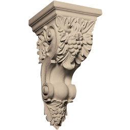 Pearlworks - CB-250B - Approx. 5-1/4" x  11" x 5-1/2" Grape clusters with leaves.