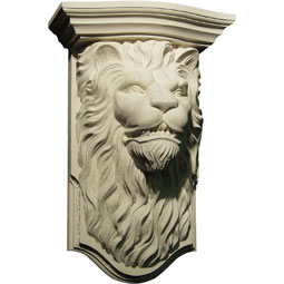Pearlworks - CB-280C - Approx. 9-3/4" x 17-1/2" x 5-1/2" Lion's head with top.
