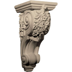 Pearlworks - CB-309C - Approx. 9" x 28" x 8-3/4" Floral cluster.