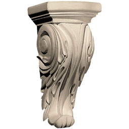 Pearlworks - CB-317C - Approx. 4-3/4" x 9-3/4" x 4-1/4" Acanthus.