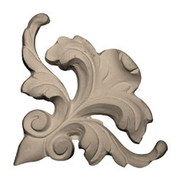 Pearlworks - CE-132 - Approx. 3" x 3" x 1/2" Leaf and crest.