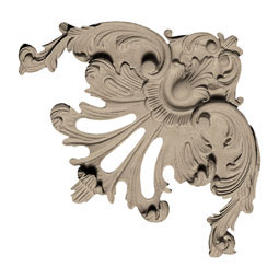 Pearlworks - CE-139 - Approx. 6-1/2" x 6-1/2" x 3/4" Leaf and swag.