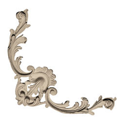 Pearlworks - CE-140 - Approx. 6-1/2" x 6-1/2" x 1/2" Leaf and swag.