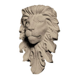 Pearlworks - FACE-132C - Approx. 2-1/2" x 4" x 1-1/4" Lion's face.