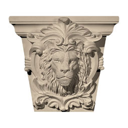 Pearlworks - KS3-1 - Approx. 7" x 5-3/4" x 3-1/4" Lion's face on shield. Designed to fit MLD-182 or MLD-183.