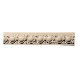 Pearlworks - MLD-B108 - Approx. 3-1/4" x 1-1/4" x 10' Small and large alternating ovals WITH BACKING 2-7/8" repeat. Minimum radius 31" on edge. (Price/Lineal Foot. 5 Foot Minimum)
