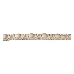 Pearlworks - MLD-128 - Approx. 2-1/4" x 2" x 10' Heavy egg and dart 5-1/4" repeat. Minimum radius 103" on edge 105" on arch. (Price/Lineal Foot. 5 Foot Minimum)