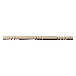 Pearlworks - MLD-172 - Approx. 5/8" x 1/4" x 10' Dowel and beads (small insert) 3-3/4" repeat. Minimum Rad. 10" on edge 26" on arch. (Price/Lineal Foot. 5 Foot Minimum)
