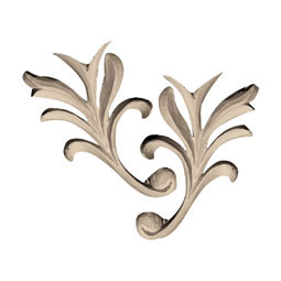 Pearlworks - OL-144 - Approx. 1-3/4" x 3-1/2" x 1/4" Right & Left  leaf sold as pair.