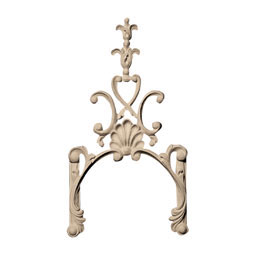 Pearlworks - OL-145B - Approx. 6" x 11" x 1/2" Shell with leaf.