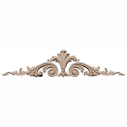 Pearlworks - OL-565E - Approx. 38" x 8-1/4" x 1-1/4" Leaf with side swags.
