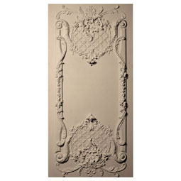 Pearlworks - PANL-121C - Approx. 17-1/2" x 36" x 1-1/2" Woven grille with floral accents.