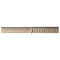Pearlworks - PANL-132 - Approx. 28-7/8" x 2-3/4" x 1/2" Scallop Drawer panel front with ring repeat.