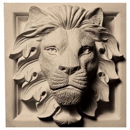 Pearlworks - PB3-2 - Approx. 3-1/4" x 3-1/4" x 1-3/4" Lion. Designed for MLD-182 & MLD-183.