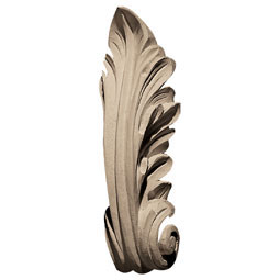 Pearlworks - PULL-113 - Approx. 1-3/4" x 5-1/4" x 1-1/2" Acanthus leaf.