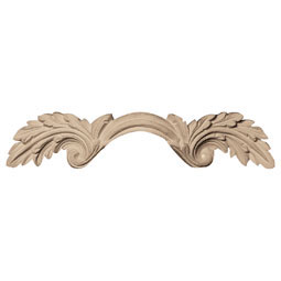 Pearlworks - PULL-120 - Approx. 9-1/2" x 2" x 1-1/4" Center handle with leaves at ends.