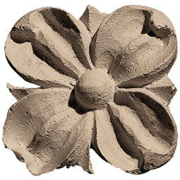 Pearlworks - ROST-140 - Approx. 2-1/2" x 2-1/2" x 1/2" Floret Square Rosette