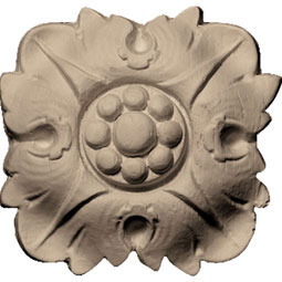 Pearlworks - ROST-149 - Approx. 3-1/4" x 3-1/4" x 1-1/4" Heavy Round Florette