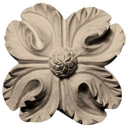 Pearlworks - ROST-152 - Approx. 3-1/2" x  1-1/2" Floret Round Rosette