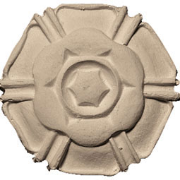 Pearlworks - ROST-330 - Approx. 2" Dia. x 1/2" Smooth Hexagon Rosette