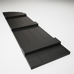 Mid-America - LJ6S - Lifetime Vinyl, Standard Four Board Joined w/ Archtop, Board-n-Batten Shutters, w/Installation Shutter-Lok's & Matching Screws (Per Pair)