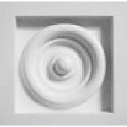 Spectis Moulders Inc. - CR55 - 5 1/4"W x 2 1/2"P Square Rosette, Urethane
