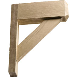 Fypon, Ltd. - BKT18X24X3X2S - 3 1/2"W x 24"H x 18"P Bracket, Timber Texture