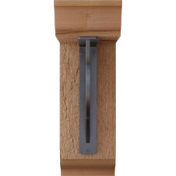 Ekena Millwork - BKTIAU01 - Austin Traditional Ironcrest Rustic Timber Wood Bracket