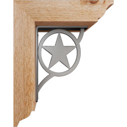 Ekena Millwork - BKTIAU01 - Austin Traditional Ironcrest Rustic Timber Wood Bracket