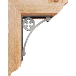 Ekena Millwork - BKTICR01 - Crawley Traditional Ironcrest Rustic Timber Wood Bracket