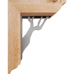 Ekena Millwork - BKTIDA01 - Damon Traditional Ironcrest Rustic Timber Wood Bracket