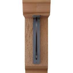 Ekena Millwork - BKTIED01 - Edwards Traditional Ironcrest Rustic Timber Wood Bracket