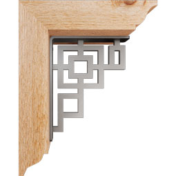 Ekena Millwork - BKTIER01 - Eris Traditional Ironcrest Rustic Timber Wood Bracket