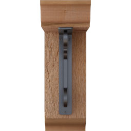 Ekena Millwork - BKTIFL01 - Fleur De Lis Traditional Ironcrest Rustic Timber Wood Bracket