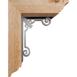 Ekena Millwork - BKTIFL01 - Fleur De Lis Traditional Ironcrest Rustic Timber Wood Bracket