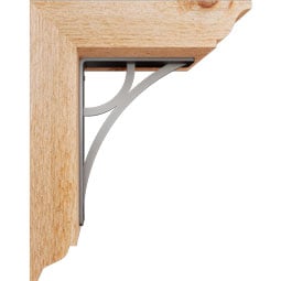 Ekena Millwork - BKTIGL01 - Galveston Traditional Ironcrest Rustic Timber Wood Bracket