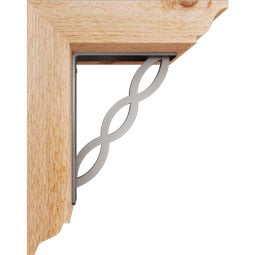 Ekena Millwork - BKTILO01 - Loera Traditional Ironcrest Rustic Timber Wood Bracket