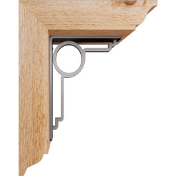 Ekena Millwork - BKTIMA01 - Maria Traditional Ironcrest Rustic Timber Wood Bracket