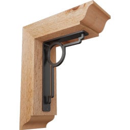 Ekena Millwork - BKTIMA01 - Maria Traditional Ironcrest Rustic Timber Wood Bracket