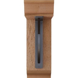 Ekena Millwork - BKTIMI01 - Miller Traditional Ironcrest Rustic Timber Wood Bracket