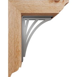 Ekena Millwork - BKTINE01 - Nevio Traditional Ironcrest Rustic Timber Wood Bracket