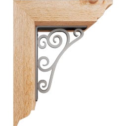 Ekena Millwork - BKTITN01 - Tristan Traditional Ironcrest Rustic Timber Wood Bracket