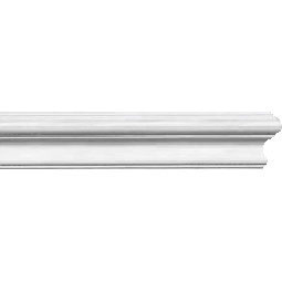 Spectis Moulders Inc. - MD1201S - 2 1/16"H x 1"P Smooth Standard Moulding, 8' 0" Length, Urethane