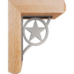 Ekena Millwork - BKTIAU04 - Austin Craftsman Ironcrest Rustic Timber Wood Bracket